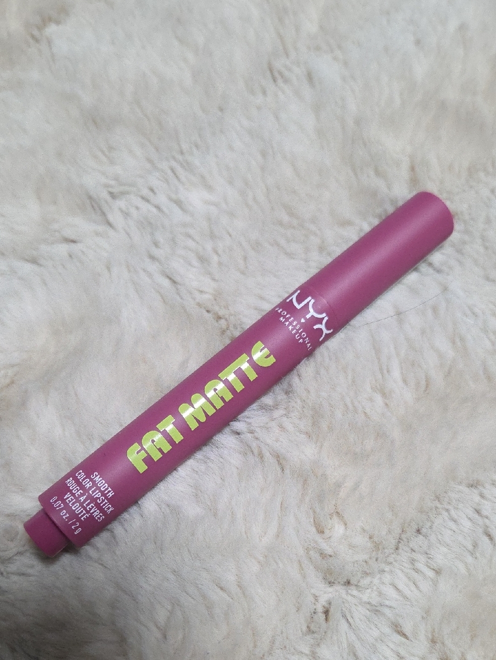 NYX Fat Matte Lipstick Crayon - Mauve Pink
